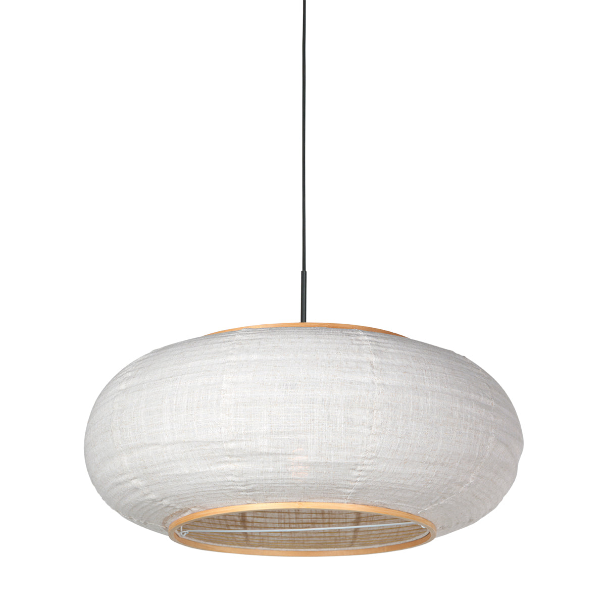 silva-alba-hanglamp-zwart-met-linnen-kap-o60-cm-main-image