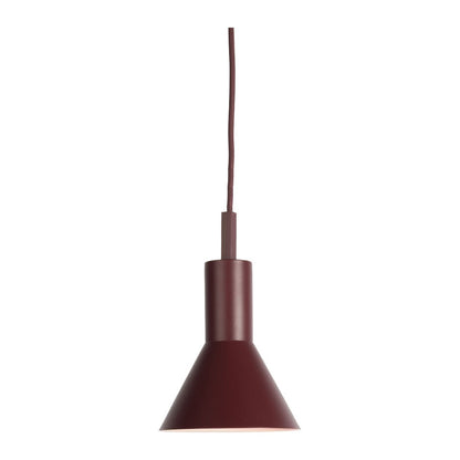 Bordeauxrode metalen hanglamp met kegelkap It's About RoMi Stavanger
