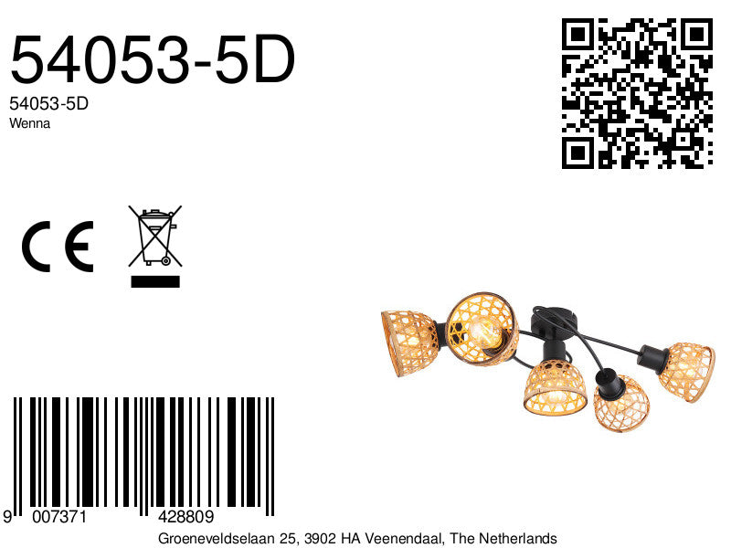 plafondlamp-5-kap-bamboeweefsel-zwart-bruin-globo-wenna-variant-image8a
