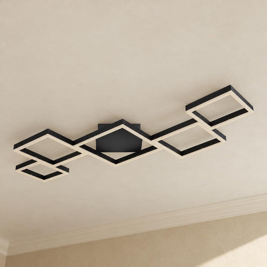 Moderne sort loftlampe Obolg Kurio – stemningsbillede