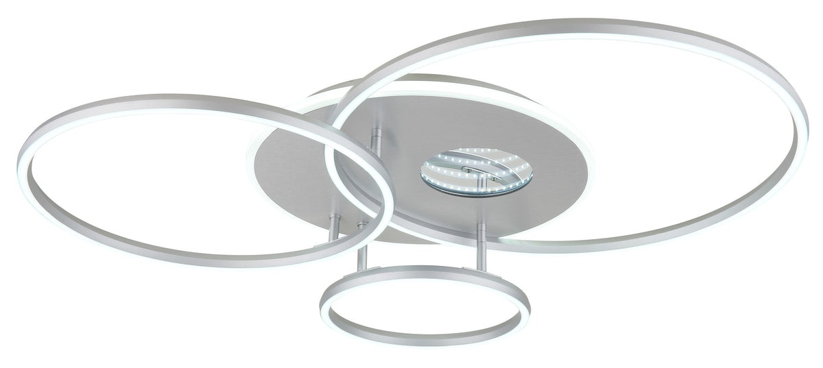 Charmerende sølvfarvet aluminium LED loftlampe – billede 5