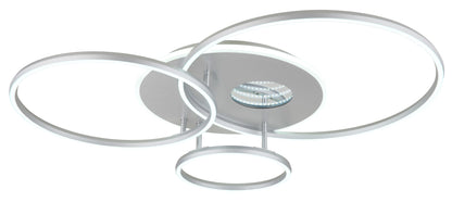 Charmerende sølvfarvet aluminium LED loftlampe – billede 5