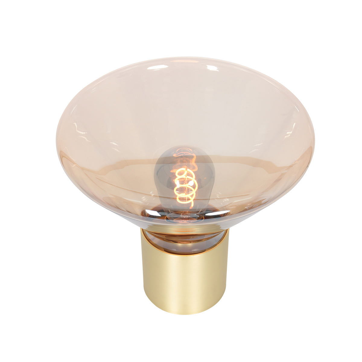 Steinhauer Ambiance Amber Glass Table Lamp – image 1