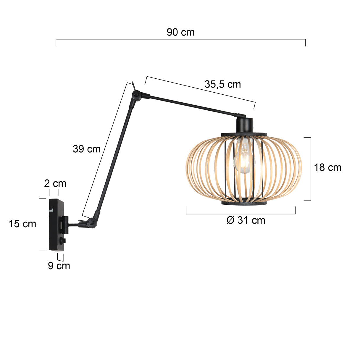 zwarte-wandlamp-met-bamboekap-steinhauer-prestige-chic-variant-image7