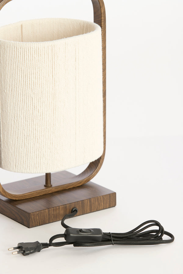 Teplá tmavě hnědá kovová stolní lampa Light & Living Lecce – obrázek 2