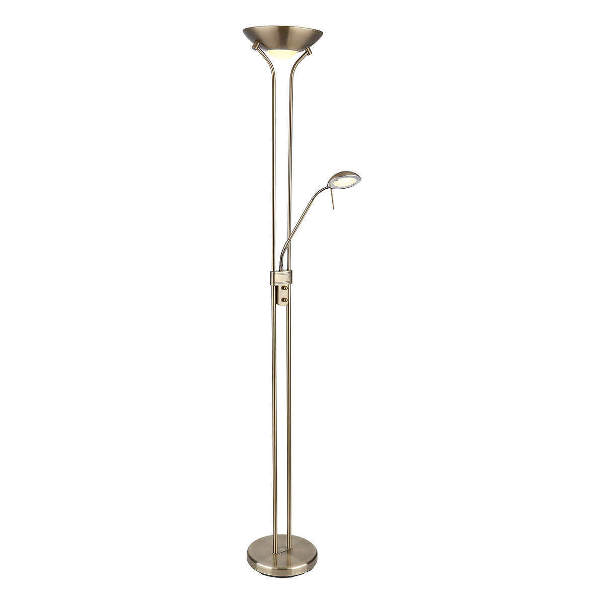 vloerlamp-gesatineerd-messing-2-kap-globo-leonas-main-image