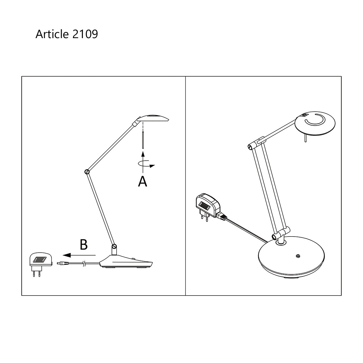 Steinhauer Zodiac Black LED Desk Lamp – image 9