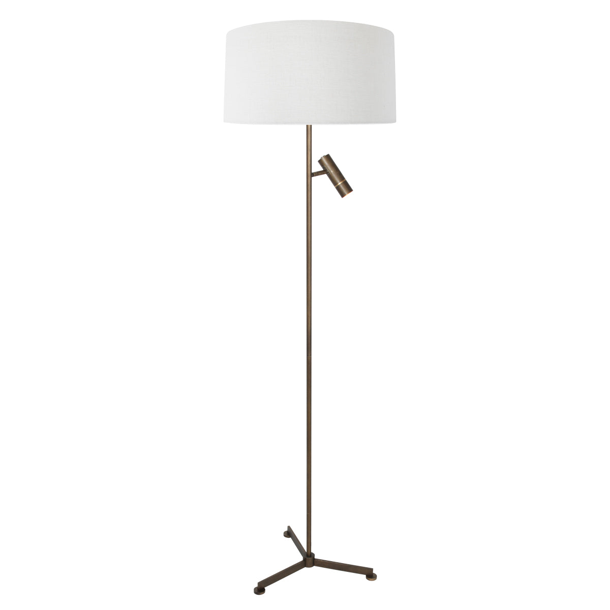 bronzen-3-poot-vloerlamp-met-wit-grof-linnen-en-leeslicht-steinhauer-stang-main-image