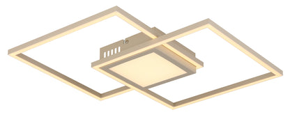 Pequeno plafon de metal LED na cor areia – imagem 9