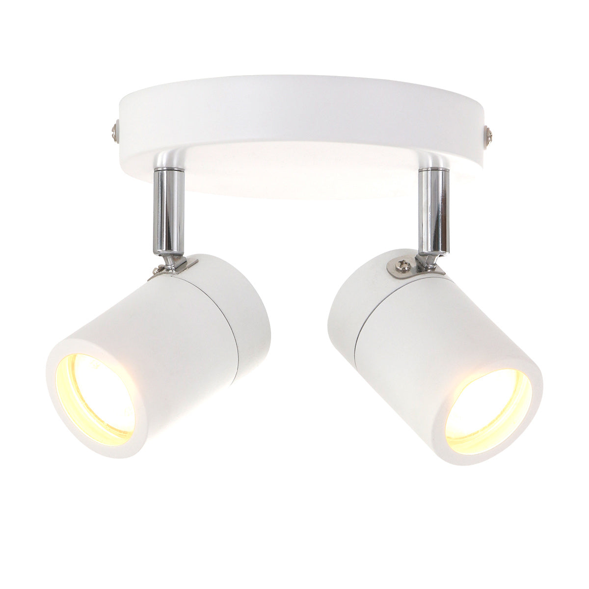 Модерен бял LED спот Mexlite Upround с 2 светлини