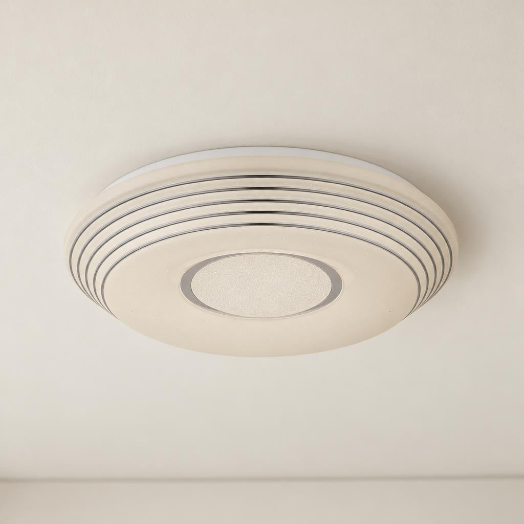 Obolg Pillo witte ronde LED-plafondlamp Ø50 cm – sfeerbeeld