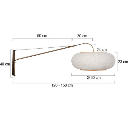 bronzen-wandlamp-met-linnen-kap-o60-cm-en-verstelbare-arm-steinhauer-silva-alba-variant-image7