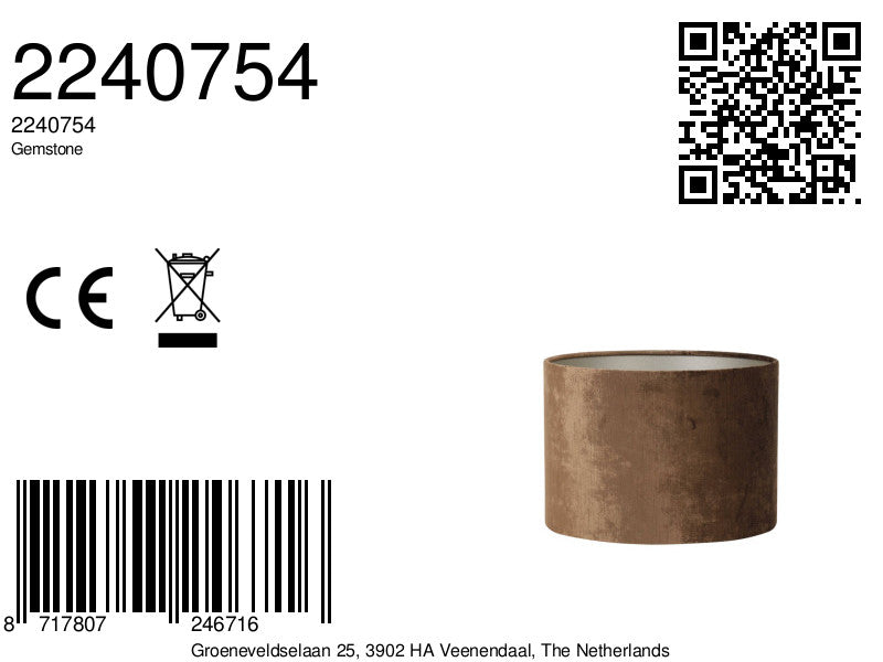 bruine-velours-lampenkap-cilindervormig-light-living-gemstone-variant-image8a