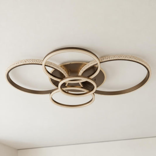 LORELEI plafondlamp in antraciet met modern design – sfeerbeeld