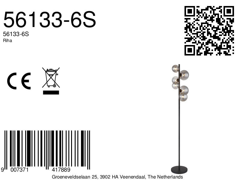 verticale-6-rookglasbol-vloerlamp-zwart-globo-riha-variant-image8a