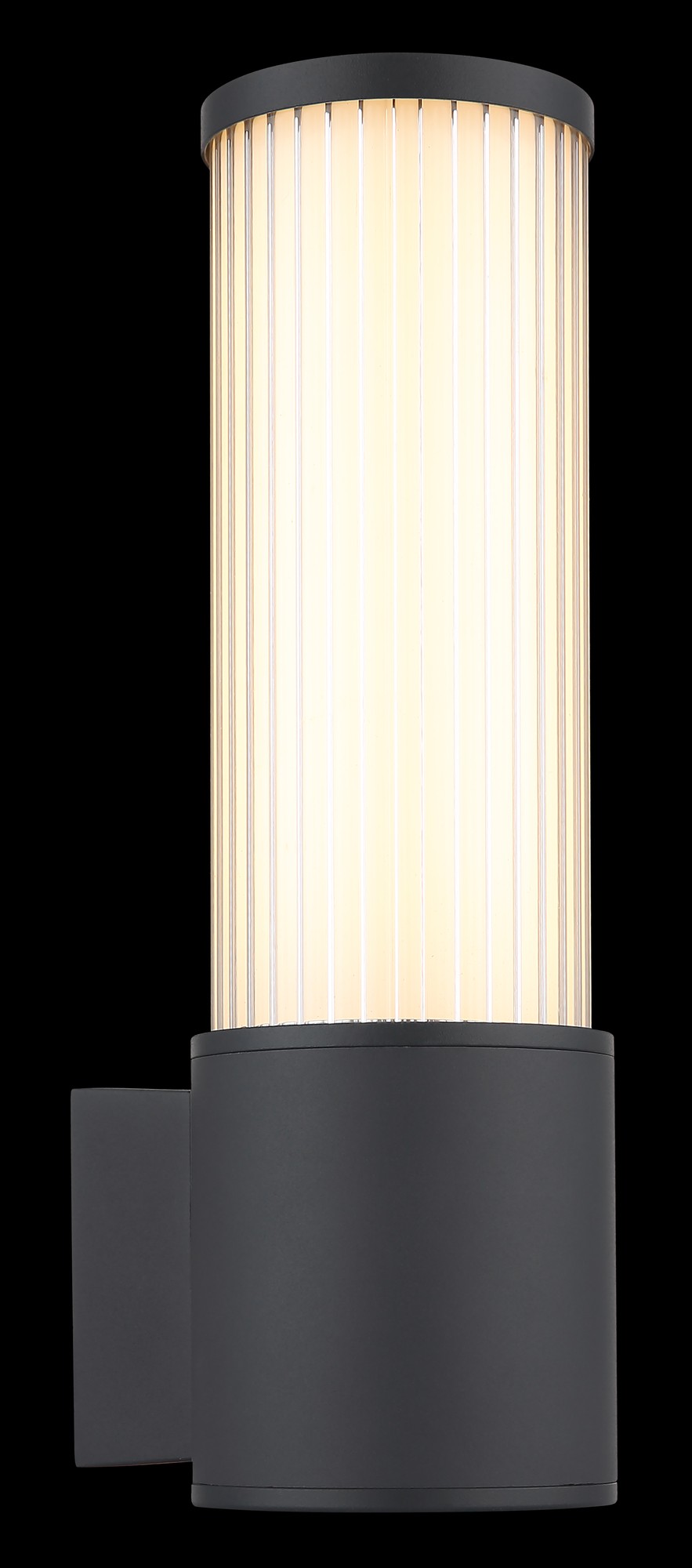 Piccola lampada da esterno a parete in alluminio LED color antracite – immagine 4