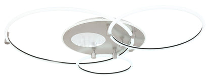 Lampadario LED in metallo bianco raffinato – disegno con le misure