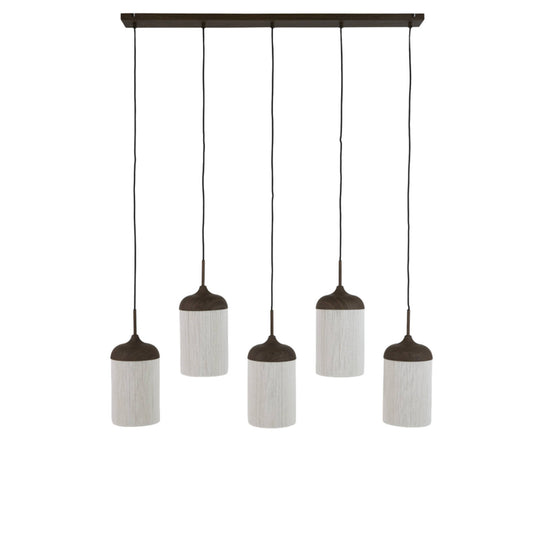 Stor mørkebrun metalpendel Light & Living Dania