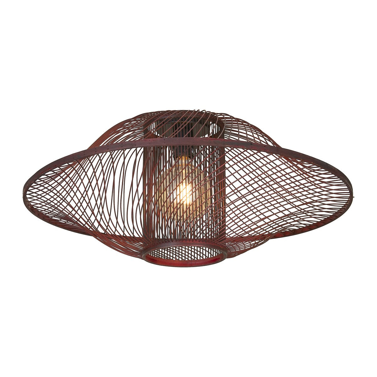 Lampada da soffitto in bambù bordeaux senza tempo GOOD&MOJO Maui