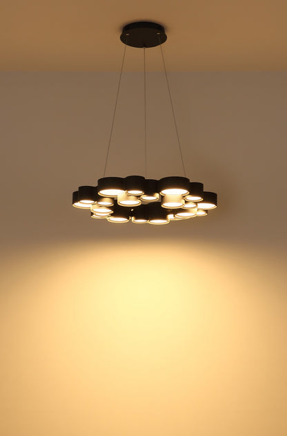 Lâmpada suspensa LED metálica moderna de cor antracite – imagem 2