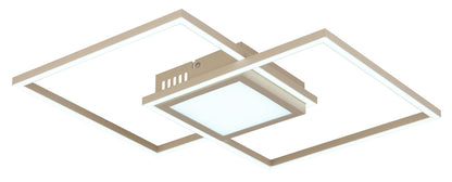 Pequeno plafon de metal LED na cor areia – imagem 5