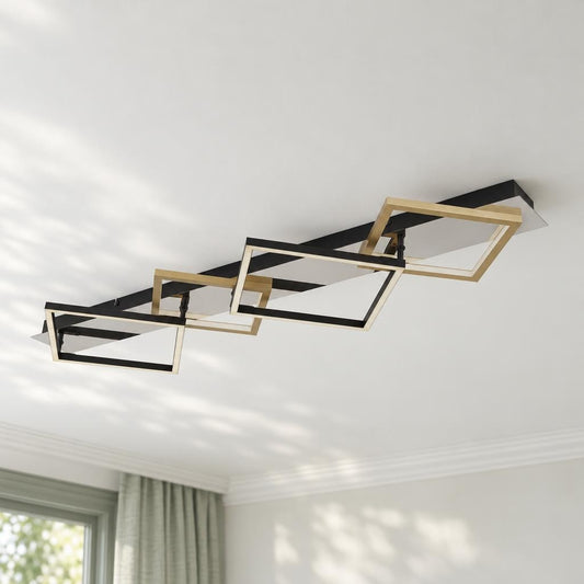 Obolg Lesina Chrome LED Ceiling Light – lifestyle image