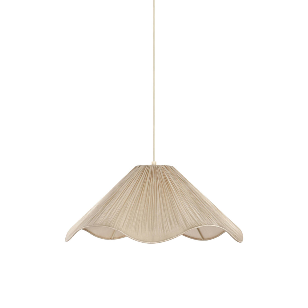 Pequena luminária de tecido creme Light & Living Mealha