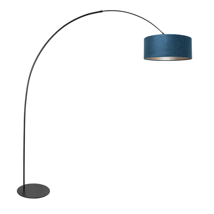 staande-booglamp-zwart-met-blauwe-kap-anne-lighting-curve-main-image