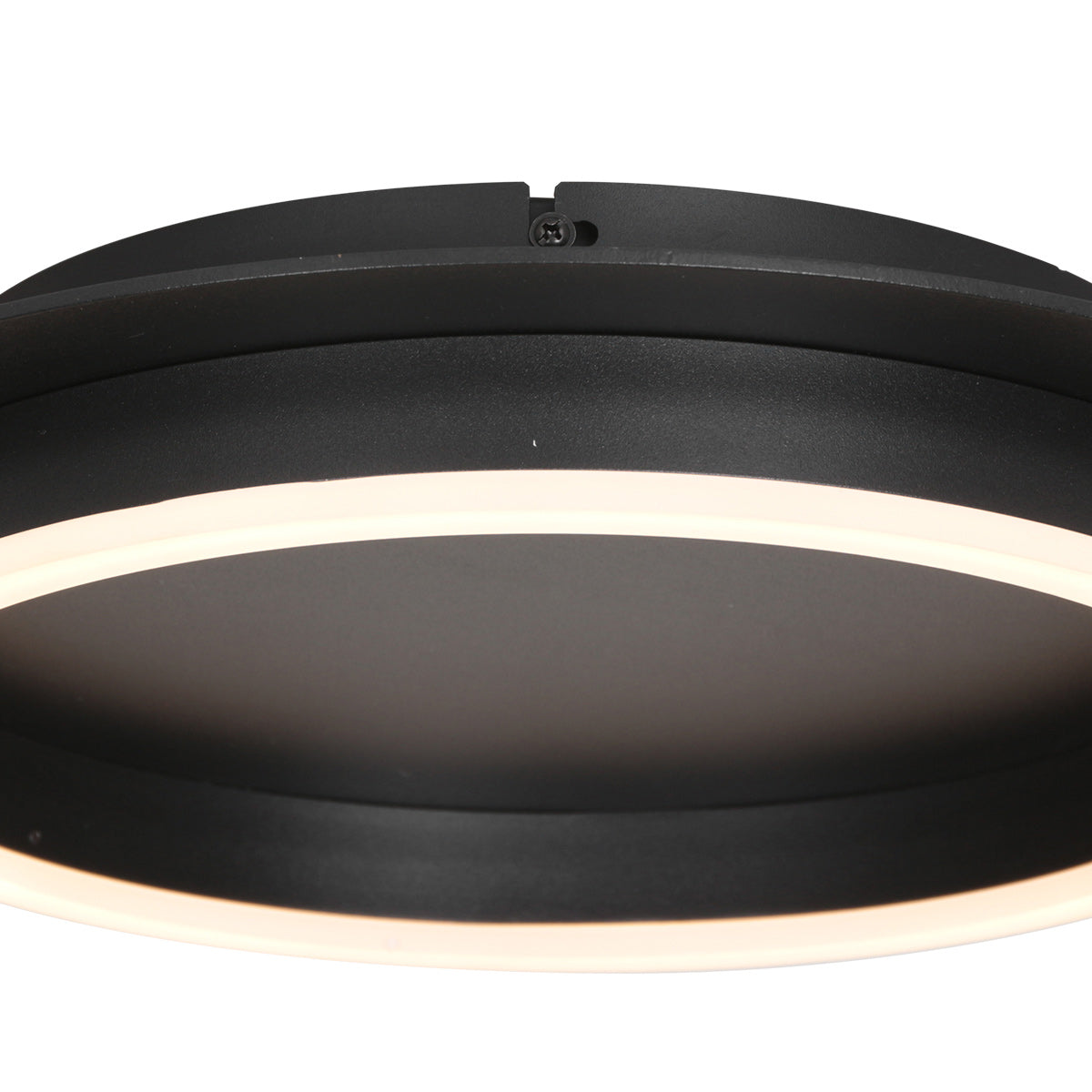 Черна кръгла LED плафониера Steinhauer Ringlux – изображение 6