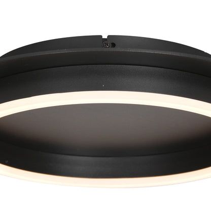 Черна кръгла LED плафониера Steinhauer Ringlux – изображение 6