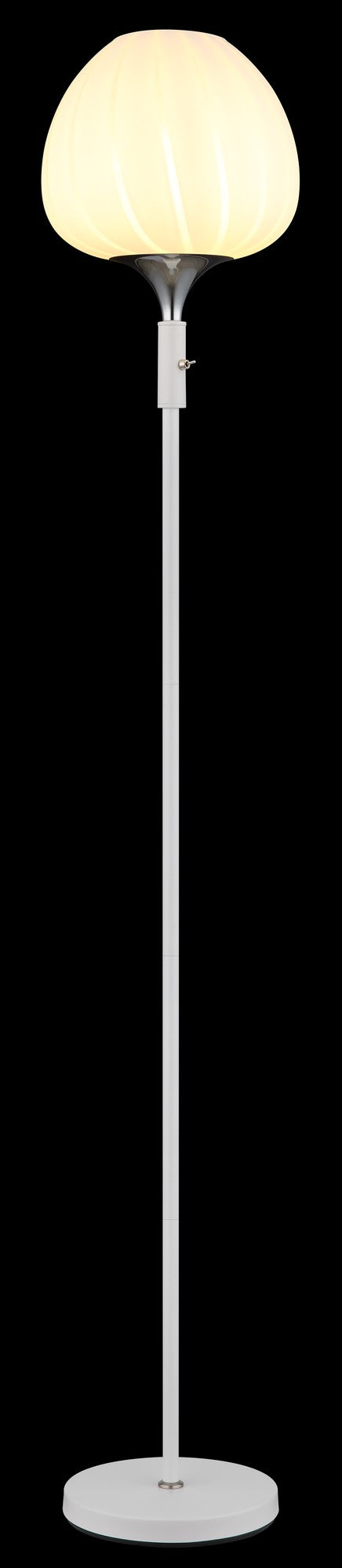 Очарователна бяла стъклена floor lamp – изображение 3