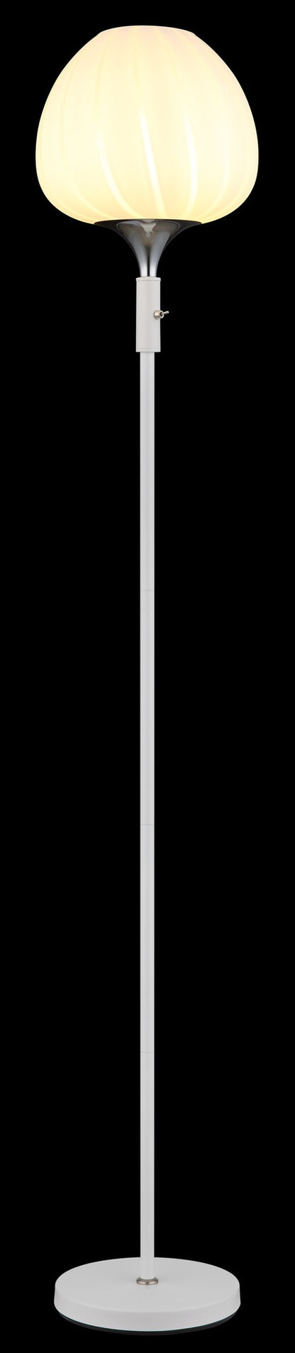 Очарователна бяла стъклена floor lamp – изображение 3