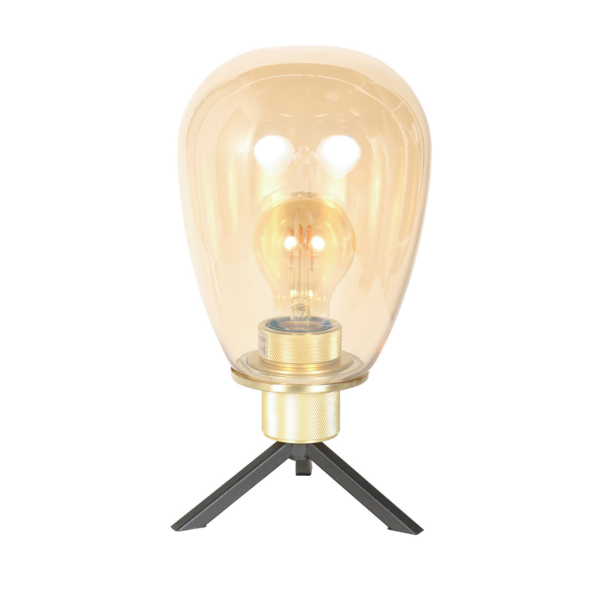 Steinhauer Reflexion Amber Glass Table Lamp