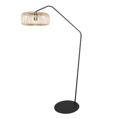 zwarte-booglamp-met-bamboe-kap-anne-lighting-zigzag-variant-image1