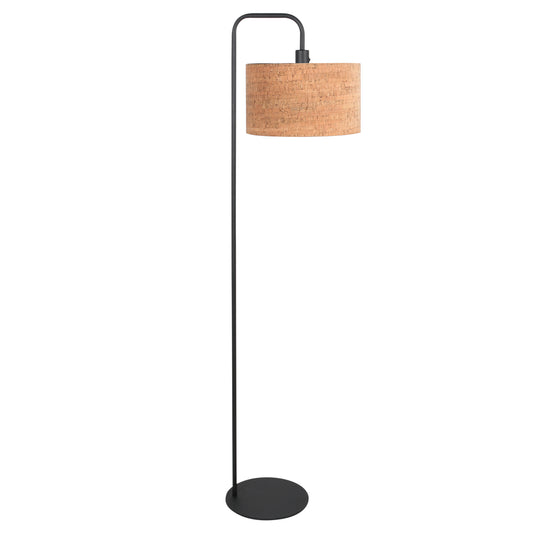 vloerlamp-met-beige-kurkkap-en-zwart-armatuur-mexlite-forma-main-image