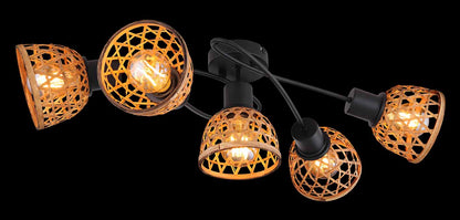 plafondlamp-5-kap-bamboeweefsel-zwart-bruin-globo-wenna-variant-image3