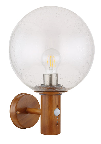 Lustre de parede exterior em vidro de cor madeira luxuosa – imagem 1