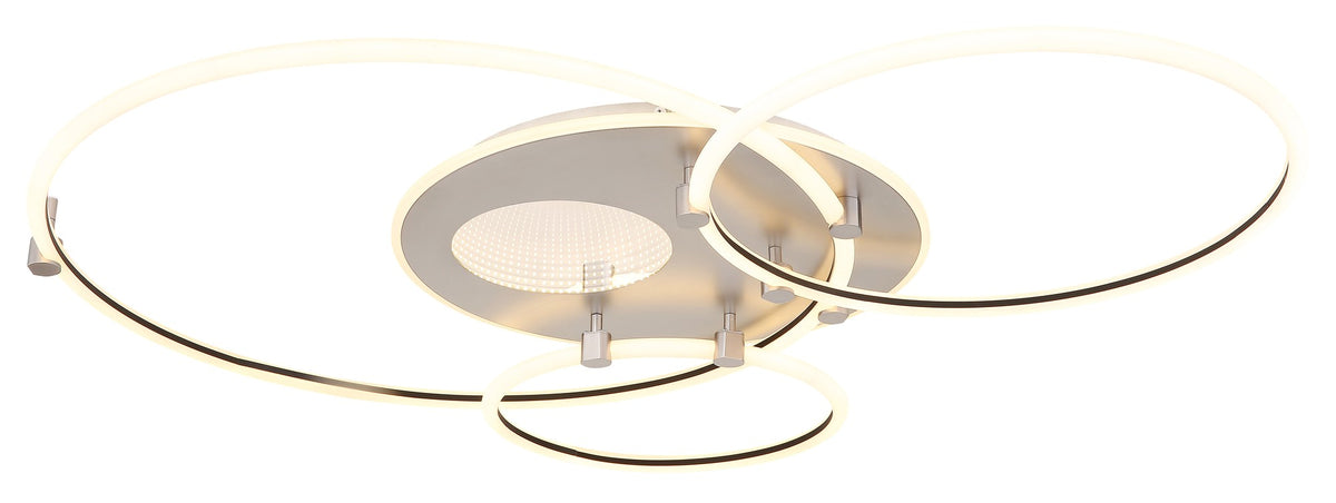 Lampadario LED in metallo bianco raffinato – immagine 6