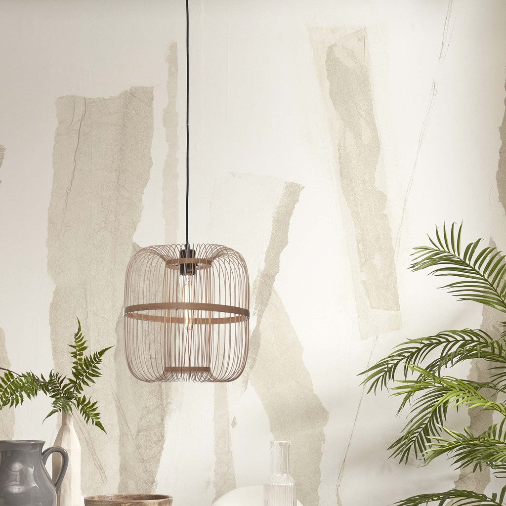 Pendant Lamp Natural Eastern Metal Bamboo GOOD&MOJO Hokkaido – lifestyle image