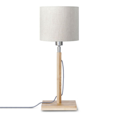 scandinavische-tafellamp-grijs-linnen-rond-good-mojo-fuji-main-image