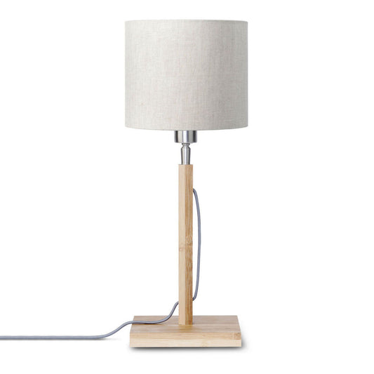 scandinavische-tafellamp-grijs-linnen-rond-good-mojo-fuji-main-image