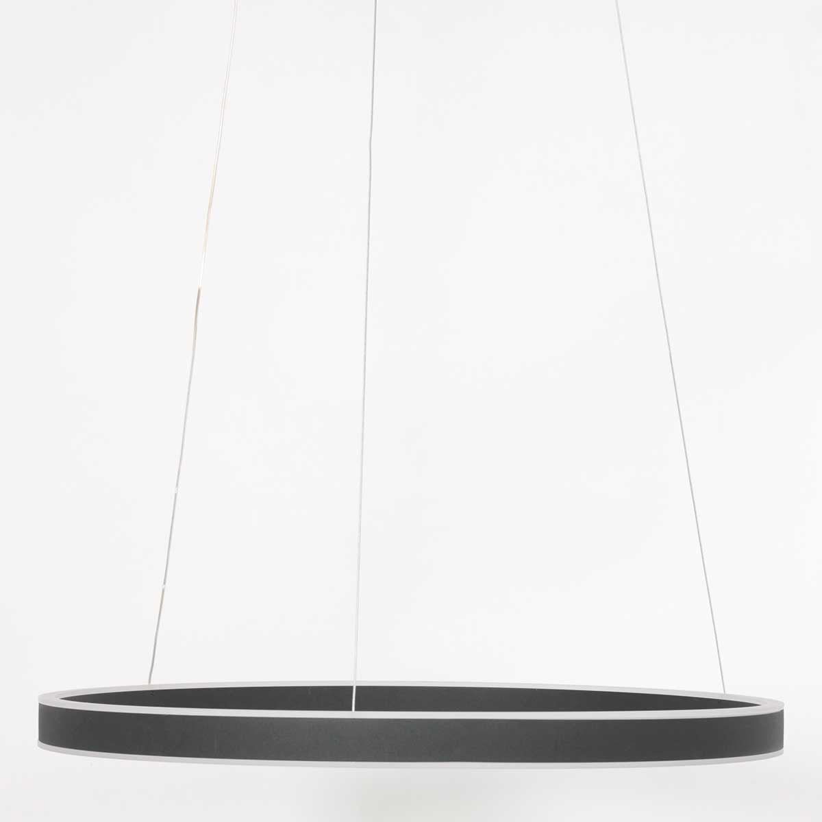 Черна LED висяща лампа Steinhauer Ringlux Ø60 см – изображение 4
