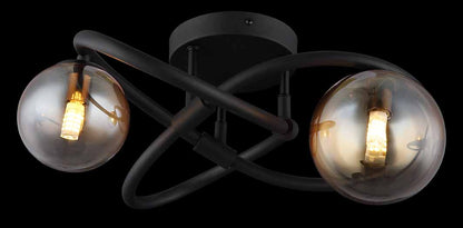 ronde-plafondlamp-zwart-2-amberglasbol-globo-tuberius-variant-image1