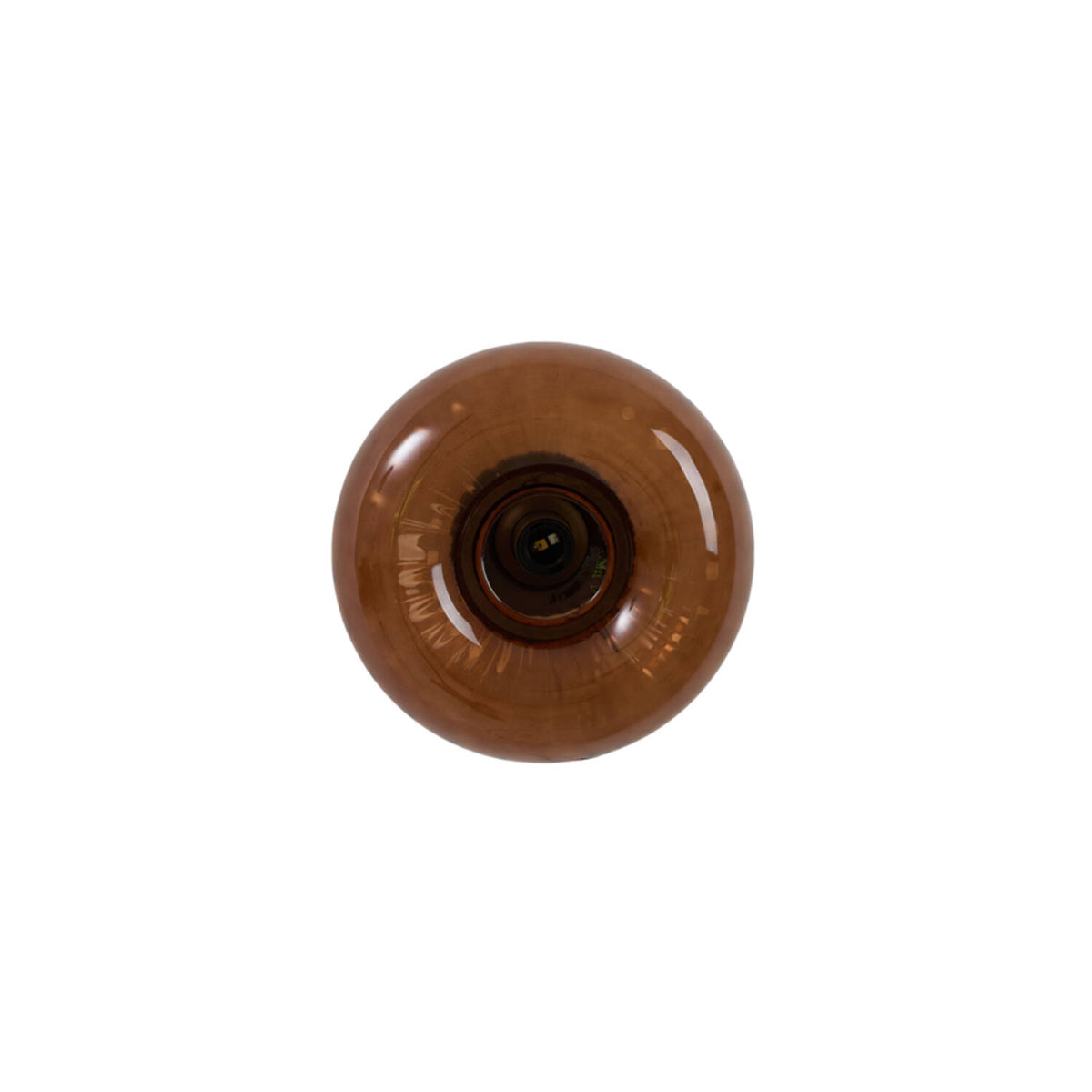 Lâmpada de parede elegante com vidro marrom Light & Living Masha