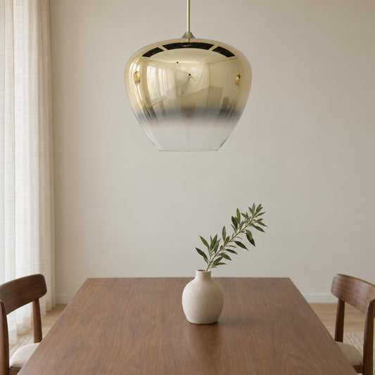 Rund flerfarvet glaspendel Light & Living Mayson – stemningsbillede