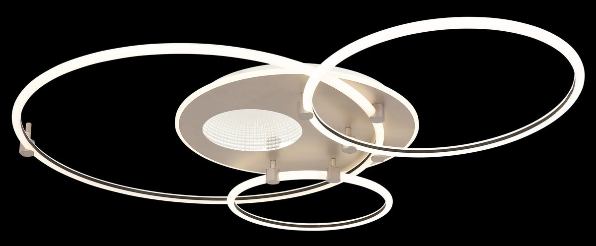 Luz de teto LED metálica branca estilosa – imagem 5