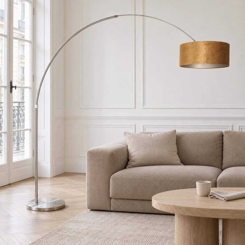 ronde-boog-vloerlamp-met-lampenkap-steinhauer-sparkled-light-ai-sfeer_image