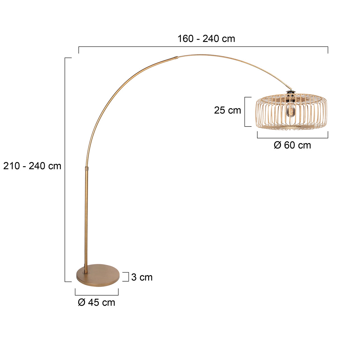 bronze-booglamp-met-naturelkleurige-kap-steinhauer-sparkled-light-variant-image7