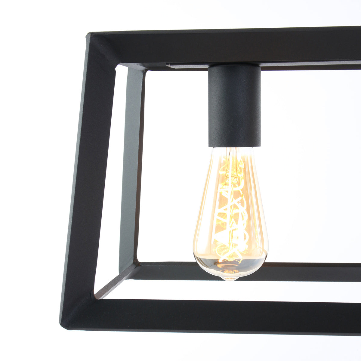 Mexlite Buckley – czarna lampa wisząca z 4 punktami świetlnymi – zdjęcie 4
