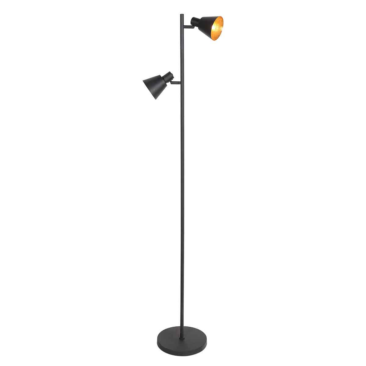 Black Retro Metal Floor Lamp Mexlite Oeroe – image 1
